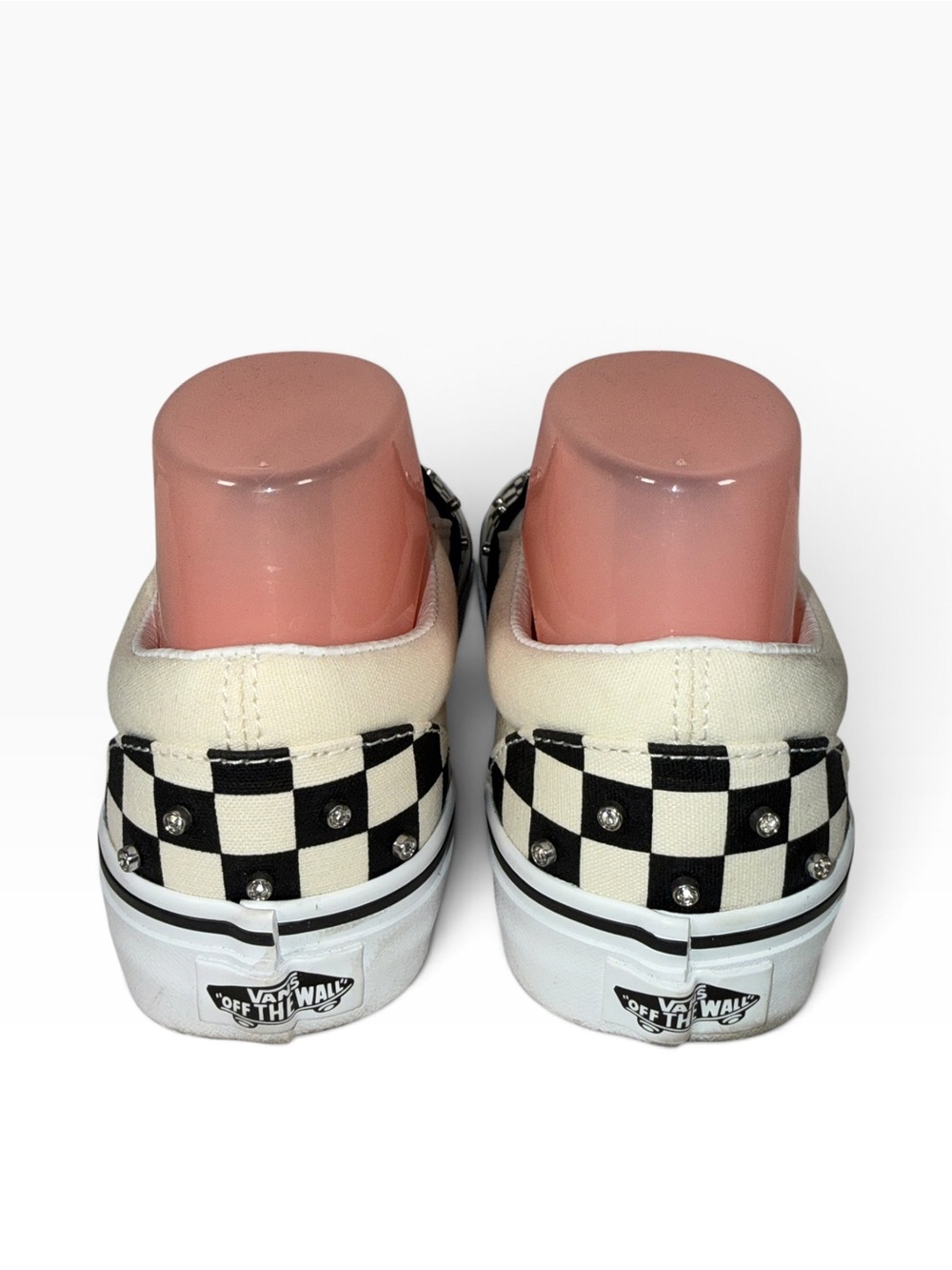 Vans Checkerboard and Rhinestone Slip-On Sneakers - Picture 4 of 6